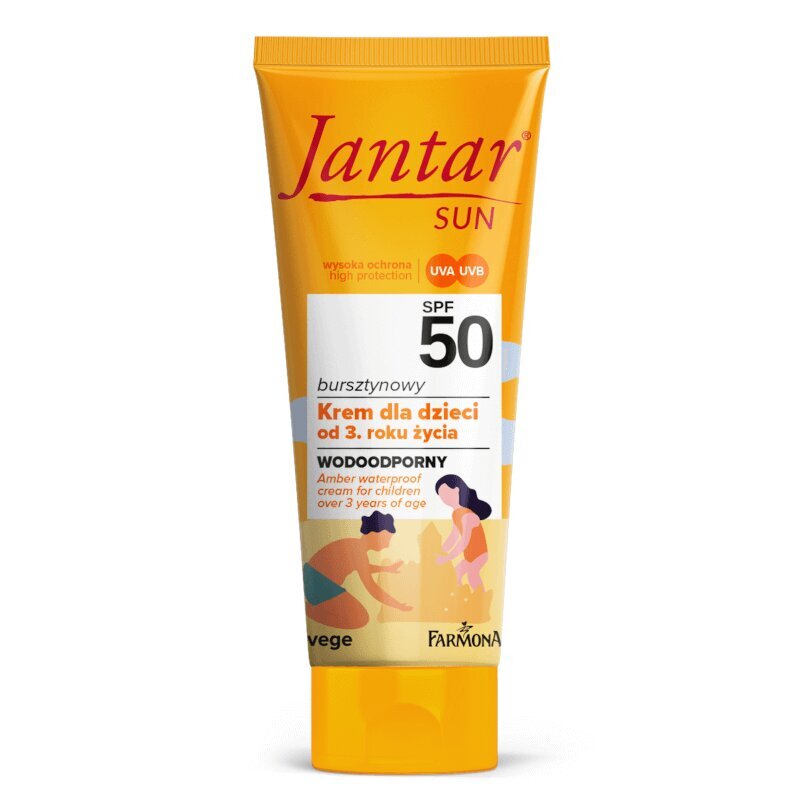 Jantar Sun Amber Waterproof Cream SPF 50 for Children over 3 Years Old 50ml