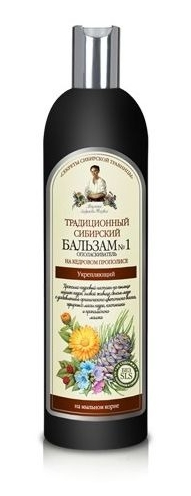 Przepisy Babci Agafii - Tradycyjna syberyjska ODŻYWKA do włosów NR 1 CEDR PROPOLIS do włosów osłabionych 550ml 4744183013469