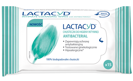 Lactacyd - Chusteczki do higieny intymnej ANTYBAKTERYJNY 15 sztuk 5391520943584 