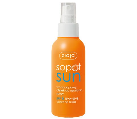 Ziaja - Sopot Sun - OLEJEK w sprayu do opalania SPF6 125mg 5901887005940