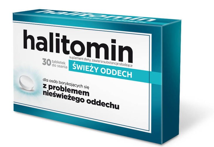 Halitomin - Lek na nieświeży oddech 30 tabl. zrób SSANIA 5906071005270