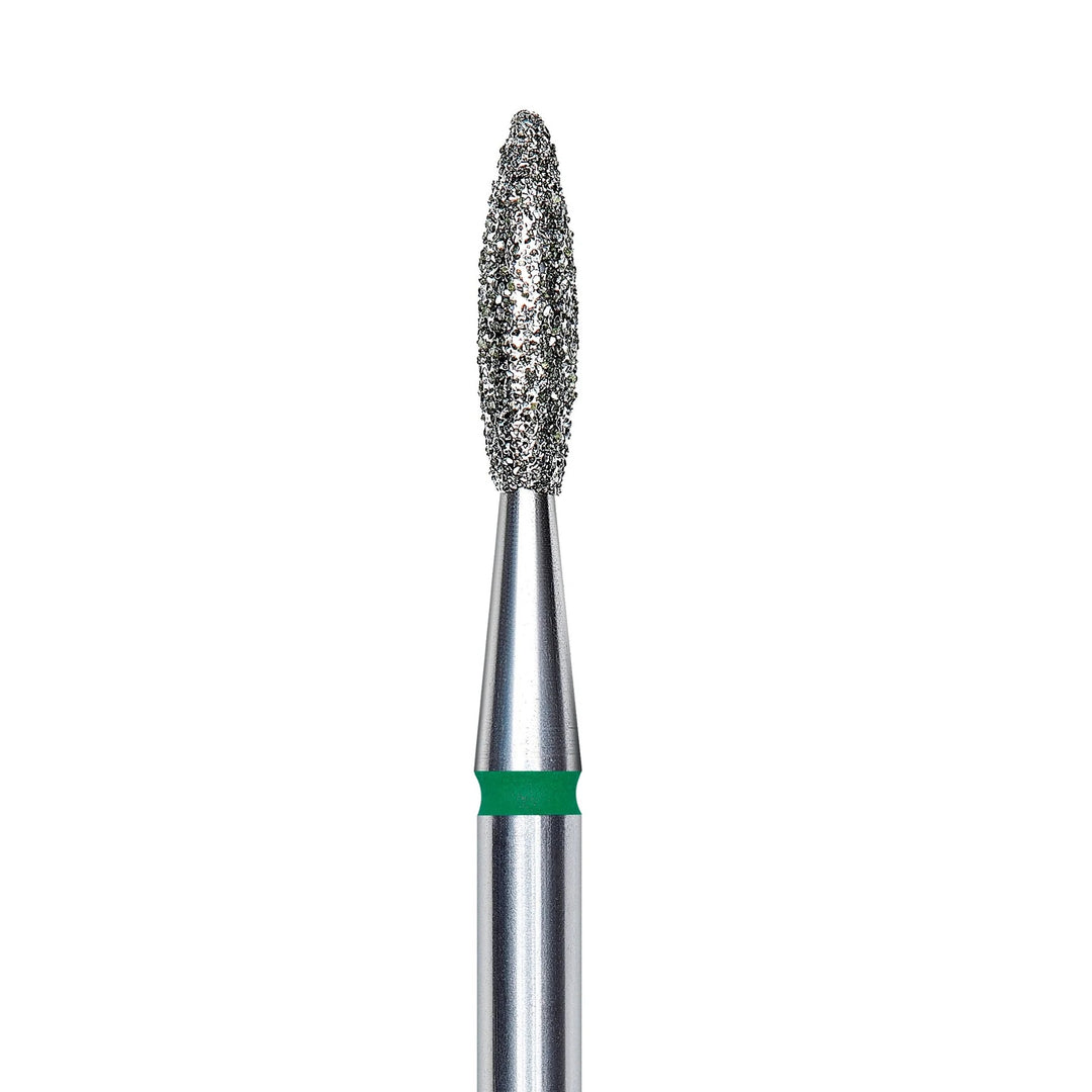 Wiertło diamentowe do paznokci IQ Nails, długie, w kształcie płomienia, grube, 2,1 mm, 243R.534.021