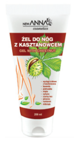 Anna - GEL for legs with chestnut 150ml 5907747205611