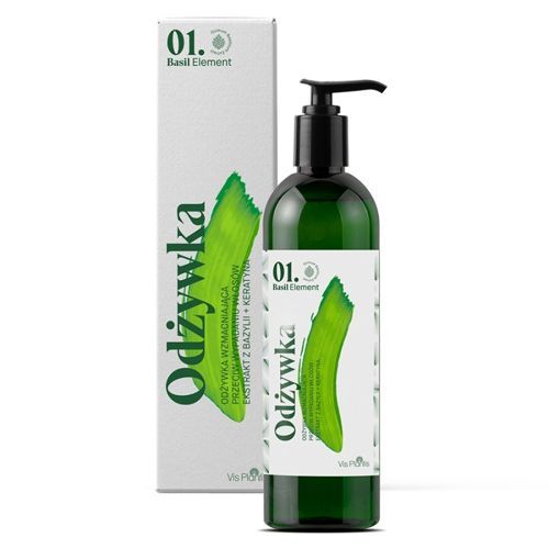 Vis Plantis Basil Element Strengthening Conditioner against Hair Loss Basil + Keratin 300ml