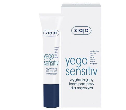 Ziaja - Yego Sensitive - Wygładzający KREM pod oczy dla mężczyzn 15ml 5901887038184