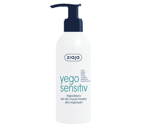 Ziaja - Yego Sensitive - Kojący żel do mycia twarzy dla mężczyzn 200ml 5901887038214