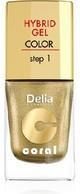 Delia - Coral Hybrid Gel - Lakier hybrydowy bez lampy 28 GOLD 11ml 5901350466759