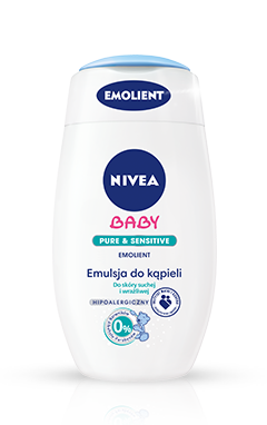 Nivea Baby - Pure &amp; Sensitive EMOLIENT - Emulsja do kąpieli dla dzieci 200ml 5900017053134