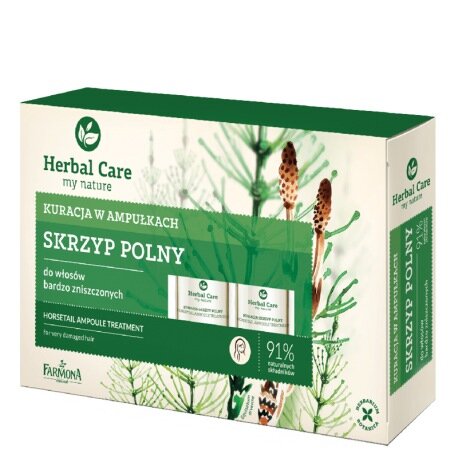 Farmona - Herbal Care - /Data ważności31/05/24/ AMPUŁKI do włosów z włosem skrzypu polnego włosy bardzo zniszczone 5x5ml 5900117002971