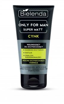 Bielenda Only For Men Super Matt Zinc Cleansing Gel 150ml