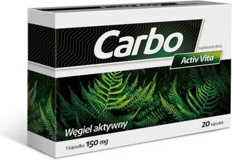 Carbo Activ Vita Activated Carbon 20 Pcs