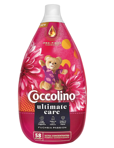 Coccolino Ultimate Care - Koncentrat do płukania FUCHSIA PASSION 58 prań 870ml 8720181127182