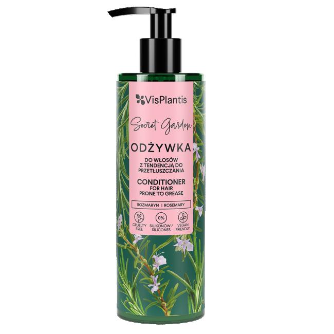 Vis Plantis Secret Garden Conditioner for Oily Hair with Rosemary and Milk Thistle 400ml