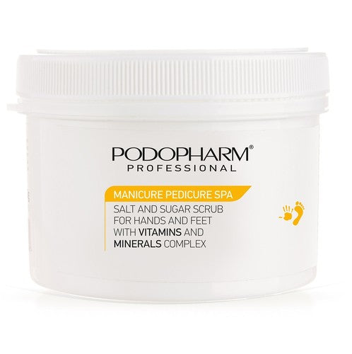 Podopharm Professional Peeling Solno-Cukrowy Do Dłoni i Stóp z Witaminami i Minerałami 600g 