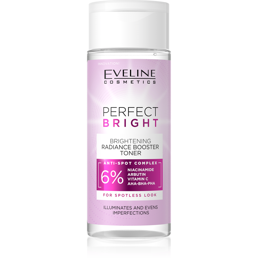 Eveline Perfect Bright Brightening Tonic Boosting Radiance for Grey Skin Prone to Discoloration 150ml