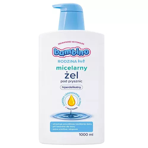 Bambino - Family / Rodzina - Micelarny Hiper-Delikatny Żel Pod Prysznic 1000ml 5900017064338 