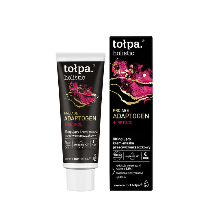 Tołpa - Holistic - Pro Age Adaptogen + Retinol 40+ - Liftingujący KREM - MASKA ANTI AGE przeciwzmarszczkowy NA NOC 40ml 5902719417795