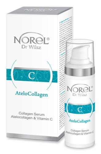 Norel AteloCollagen Serum z atelokolagenem i witaminą C do suchej odwodnionej skóry 30ml 