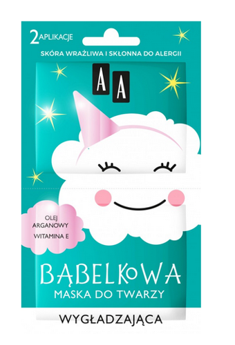 AA Oceanic - AA Maseczki Bąbelkowe - Bąbelkowa MASECZKA do twarzy WYGŁADZAJĄCA każdy rodzaj skóry 2x4g 5900116051109 