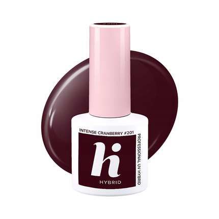 Hi Hybrid - Choco&amp;Latte - Lakier hybrydowy do paznokci INTENSE CRANBERRY #201 5ml 5902751401752