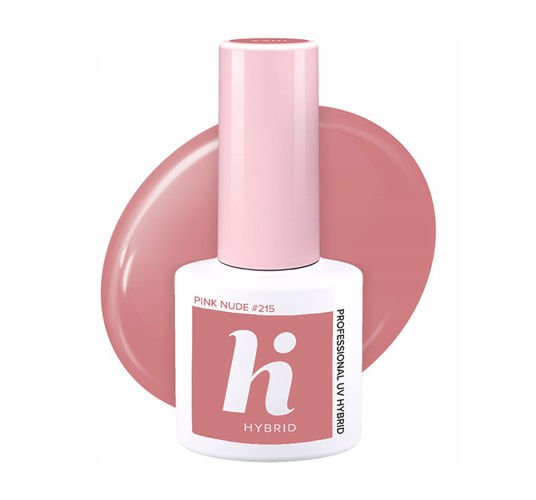 Hi Hybrid - Choco&amp;Latte - Paznokcie Hybrydowe PINK NUDE #215 5ml 5902751401899