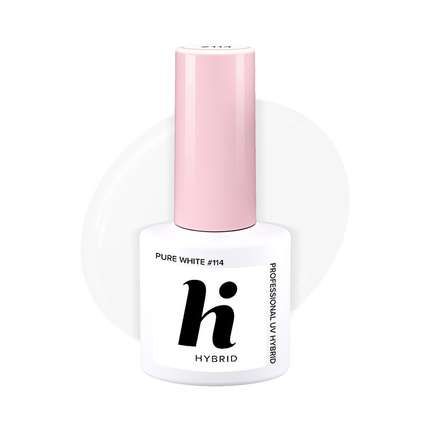 Hi Hybrid - Sport - Paznokcie Hybrydowe PURE WHITE #114 5ml 5902751401707 