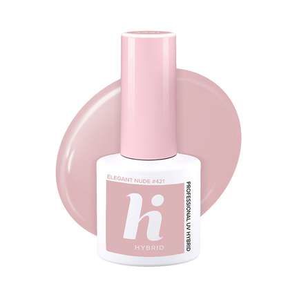 Hi Hybrid - Data - Paznokieć Hybrydowy ELEGANT NUDE #421 5ml 5902751402667 