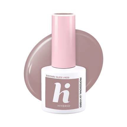 Hi Hybrid - Travel - Paznokcie Hybrydowe BROWN NUDE #409 5ml 5902751402568 