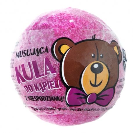 LaQ - Musująca KULA do kąpieli z niespodzianką RÓŻOWA 110g 5902730835004