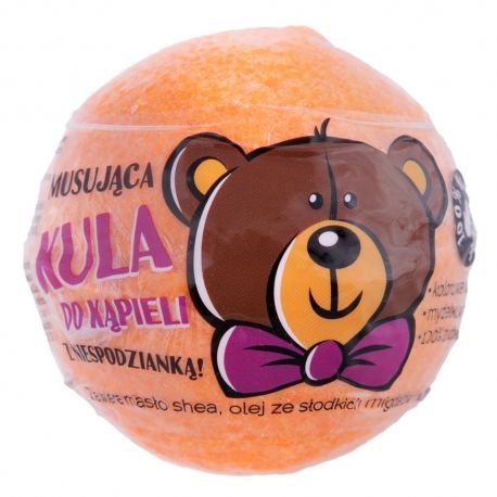 LaQ - Musująca KULA do kąpieli z niespodzianką POMARAŃCZOWA 110g 5902730835028