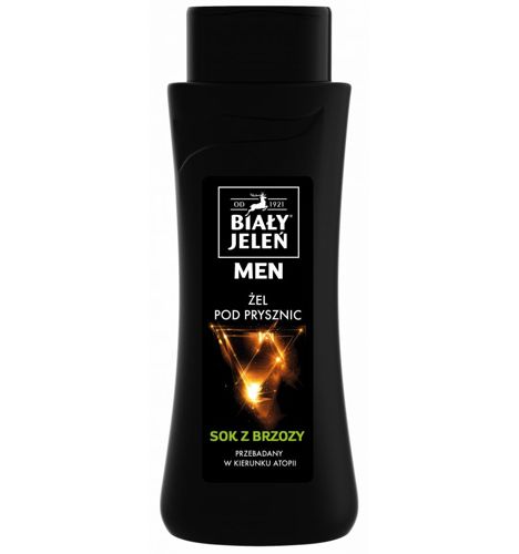 Biały Jeleń - For Men - Hipoalergiczny ŻEL pod prysznicem z ekstraktem z BRZOZY 300ml 5900133007097