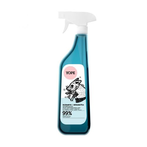 Yope - UNIWERSALNY płyn ANTYBAKTERYJNY 99% składników pochodzenia naturalnego ROZMARYN I BERGAMOTKA 750ml 5900168902923