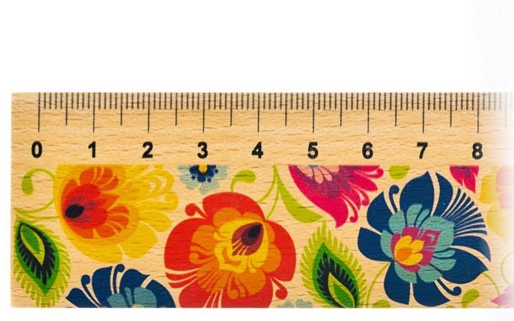 Folkstar - WOODEN RULER 20cm LOWICZ 14986