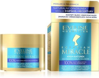 Eveline - Egyptian Miracle - KREM RATUNEK do twarzy, ciała i włosów 40ml 5901761999235