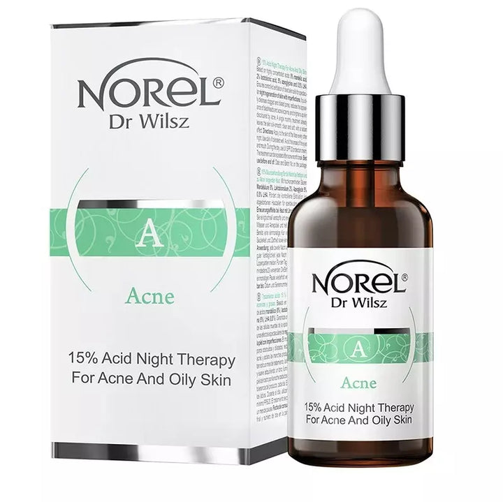 Norel 15% Acid Night Therapy do cery tłustej i trądzikowej 30ml 