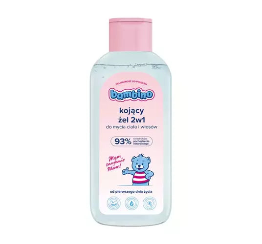 Bambino - SOOTHING GEL 2in1 for washing body and hair from newborn / KOJĄCY ŻEL 2w1 do mycia ciała i włosów od 1 dnia życia 400 ml 5900017082172