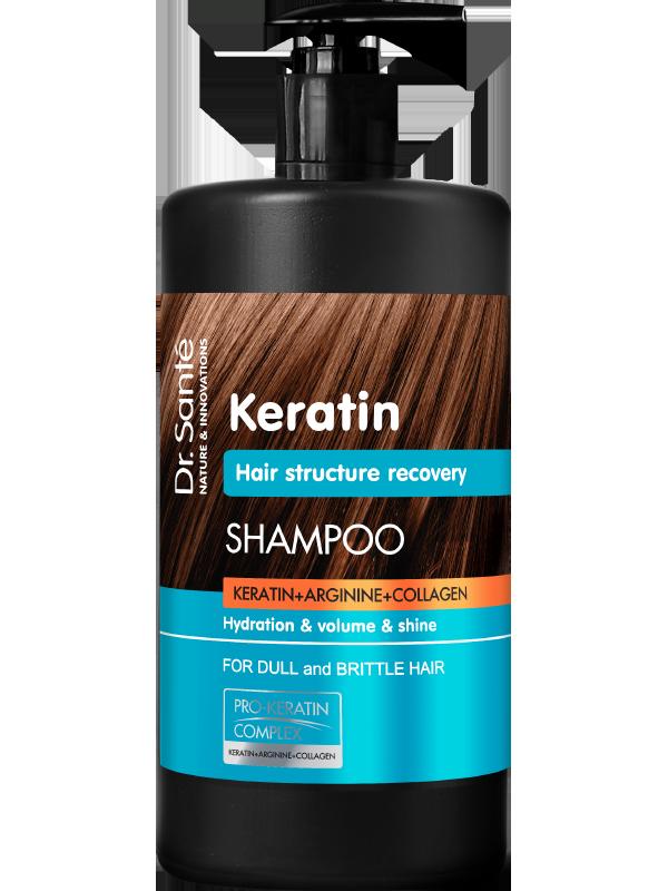 Dr. Santé - Keratin - SZAMPON z keratyną, argininą i kolagenem 1000ml 5438