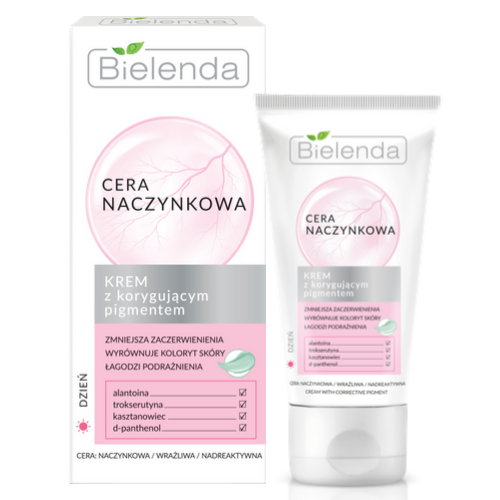 Bielenda Couperose Skin Cream With Corrective Pigment 50ml