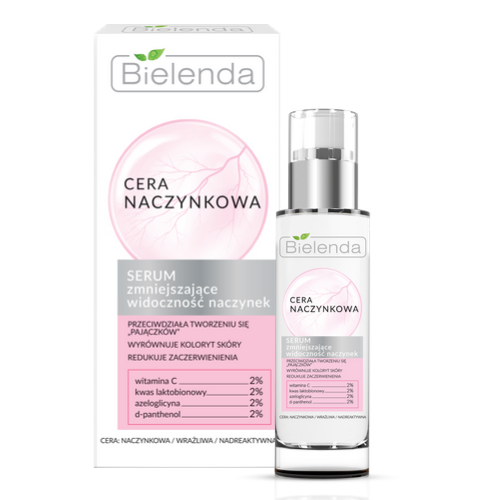 Bielenda Couperose Skin Serum Zmniejszające Widoczność Naczynek 30ml 