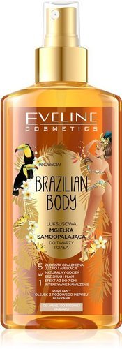 Eveline Brazilian Body 5w1 Luksusowa mgiełka samoopalająca do twarzy i ciała 150ml