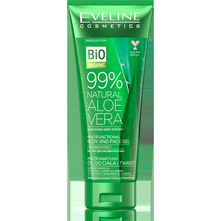 Eveline Aloe Vera Multifunctional Body and Face Aloe Gel 99%  250ml