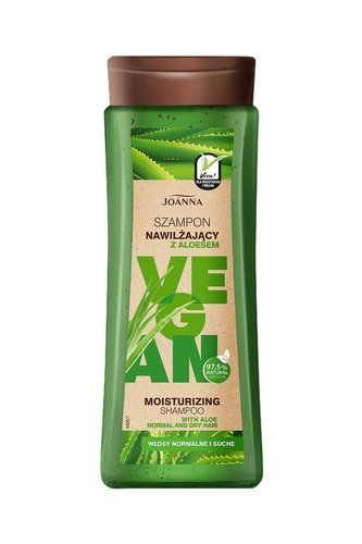 Joanna - Vegan - SZAMPON do włosów nawilżający ALOES włosy normalne i suche 300ml 5901018019280 