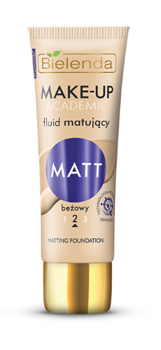 Bielenda Make Up Academie Fluid Matujący Beżowy 30g 