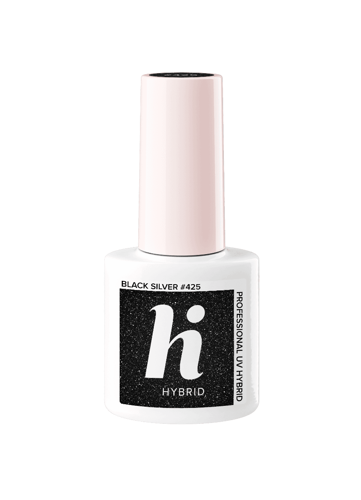 Hi Hybrid - Carnival - Paznokcie hybrydowe BLACK SILVER #425 5ml 5902751435634 