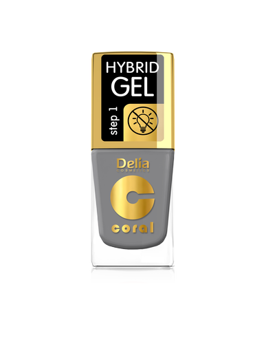 Delia - Coral Hybrid Gel - Lakier hybrydowy bez lampy 59 STEEL 11ml 5901350485491