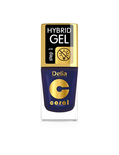 Delia - Coral Hybrid Gel - Lakier hybrydowy bez lampy 63 PEARL VIOLET 11ml 5901350485538