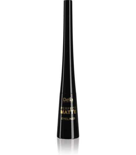 Delia - Shape Master - Perfect Matte - CZARNY matowy płynny EYELINER 4ml 5901350480335 