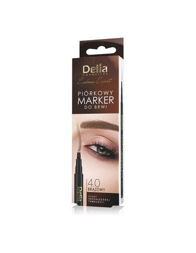 Delia - Ekspert od brwi - Piórkowy marker do brwi BROWN1szt 5901350486993 