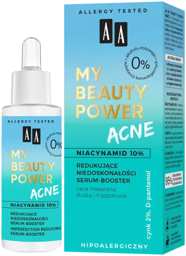 AA Oceanic - AA MY BEAUTY POWER ACNE - SERUM redukujące niedoskonałości - booster 30 ml 5900116080840AA Oceanic - AA MY BEAUTY POWER ACNE - SERUM redukujące niedoskonałości - booster 30 ml 5900116080840