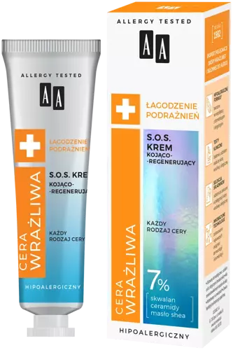 AA Oceanic - Skóra wrażliwa - SOS krem ​​kojąco-regenerujący 50 ml 5900116083605